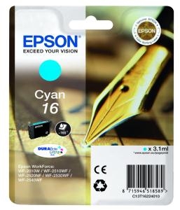 Εικόνα της EPSON Cartridge Cyan DuraBright Ultra 16 C13T16224010