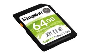 Εικόνα της KINGSTON Memory Card Secure Digital Canvas Select Plus SDS2/64GB, Class 10