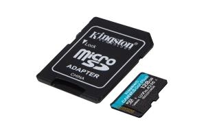 Εικόνα της KINGSTON Memory Card MicroSD Canvas Go! Plus SDCG3/128GB, Class 10, SD Adapter