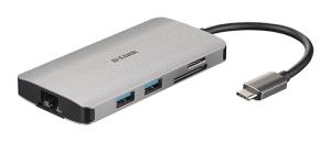 Εικόνα της D-LINK DUB-M810 8-IN-1 USB-C HUB HDMI,RJ45,CARD,PD
