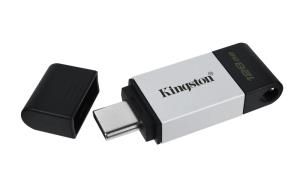 Εικόνα της KINGSTON USB Stick Data Traveler DT80/128GB, USB 3.2 Type-C, Silver/Black