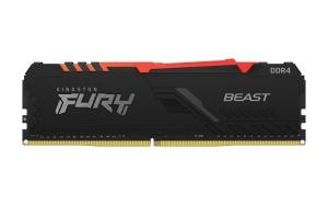 Εικόνα της KINGSTON Memory KF426C16BBAK2/16 FURY Beast RGB DDR4, 2666MT/s, 16GB,KIT OF 2, RGB